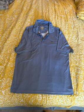 Callaway Men's Opti-Dri Blue Diamond Print Short Sleeve Golf Polo Shirt Size Lar